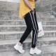 Ins siêu lửa quần lỏng ulzzang overalls quần nam thủy triều bf gió bếppipe quần Harajuku làm việc chín quần