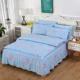 Một gia đình bốn chăn giường bedspread váy mùa thu và mùa đông dày lanh váy 1.5m1.8m2.0 mét bộ chăn - Bộ đồ giường bốn mảnh