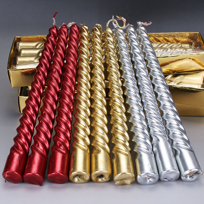 Romantic Birthday Wedding candle Spirits candle threaded candle candle candle holder special upscale pole candle