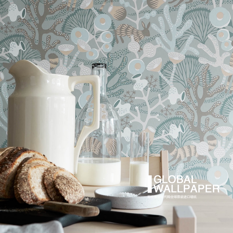 Sweden imported wallpapers coral imported wallpapers home living room bedroom TV wallpapers