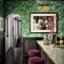 Spot UK imported wallpaper simple light luxury wallpaper Royal Fernery Ruili garden plant leaves