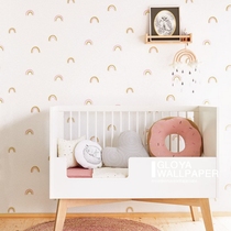 Dutch original imported Eijffinger Mini Me dream rainbow little dots high grade environmental wallpaper