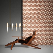 ARTE MOOOI Belgian original imported wallpaper geometric circular curve pattern grass woven sisal wallpaper