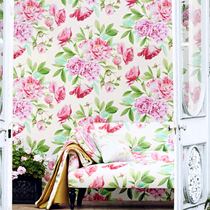 UK imported wallpaper Zoffany woodville peony bedroom background 311359 311360