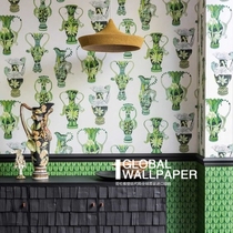 British original imported Wall wallpaper 109 12056 12057 12058 12059 wallpaper Khulu Vases