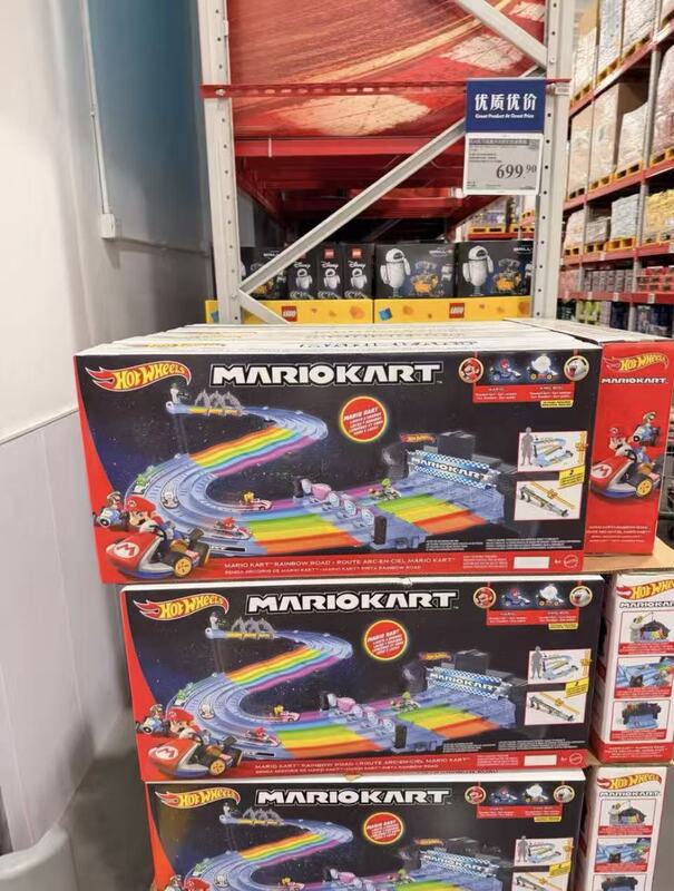 Hot Wheels Mario Sound and Light Rainbow Track Set Children's Birthday Gift