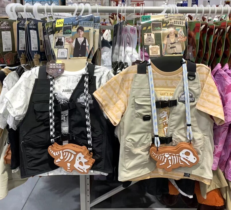 Sam Purchased a Jurassic Dinosaur Explorer Children's Vest, T-Shirt, and Bag Set, Three-Piece Set with Glow-In-The-Dark Bag Sam Purchased a Jurassic Dinosaur Explorer Children's Vest, T-Shirt, and Bag Set, Three-Piece Set with Glow-In-The-Dark Bag
