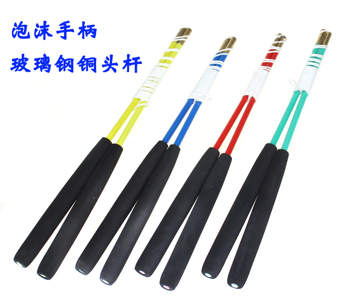 Bright Ling's new double wheel air bamboo beginner bearing fixed shaft empty bamboo pole special sale