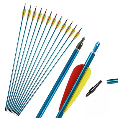 Outdoor people composite anti-curved bow Bow and arrow arrows replaceable anti-nail aluminum arrow competition practice competitive arrow