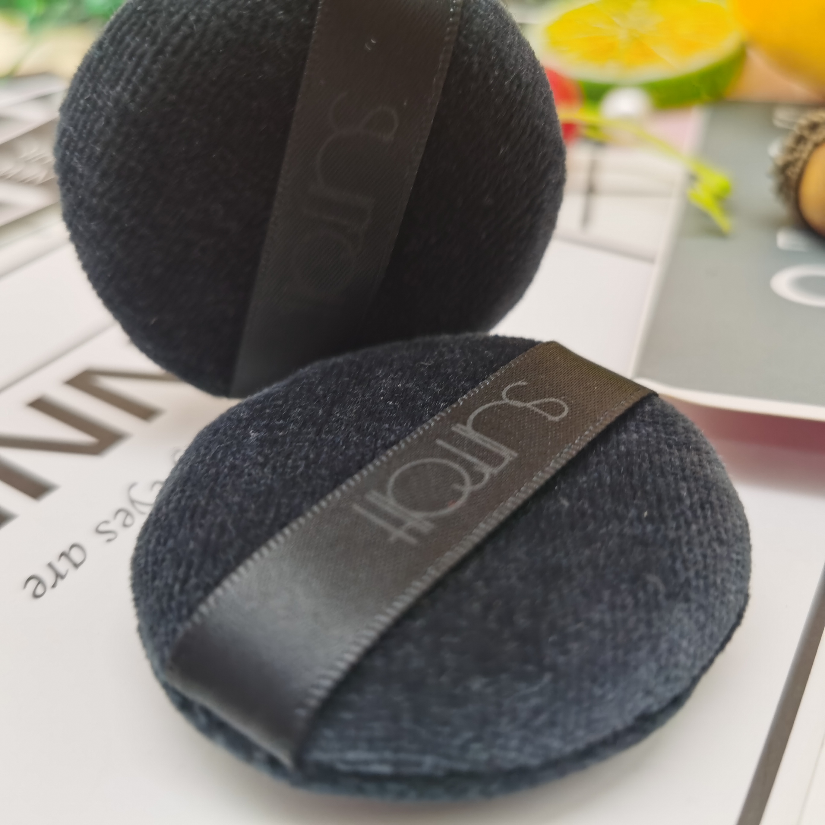 surratt honey powder 5.5cm for GIVENCHY powder tools makeup powder cake makeup black flocking powder puff