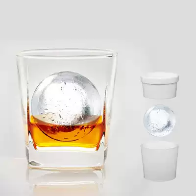 Ice hockey mold Japan imported likeit spherical ice box homemade sparkling wine whiskey ice box silicone ice grid