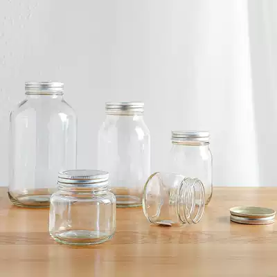 Sealed tank Japan imported Ishizuka nitrate with Lid Food storage tank storage tank bird's nest small bottled glass bottle