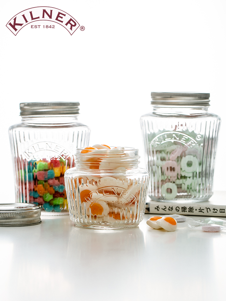 Sealed cans British kilner food moisture-proof cans with lids Snack storage cans Household candy cookies glass cans