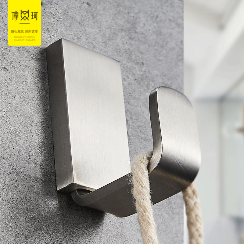 Hanging Hood Hook Free 304 Stainless Steel Wardrobe Bathroom Starters Bathroom DRESSING ROOM TOWEL HOOK SINGLE HOOK