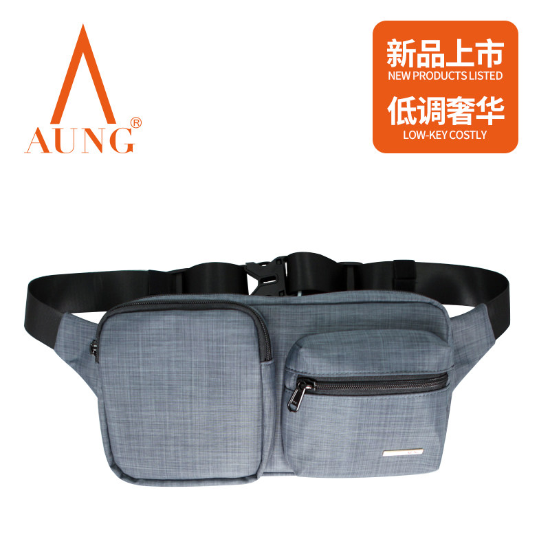 AUNG Aung card Purse Strings Men Business Casual Cashier Purse Large Capacity Passport Pocket Single Shoulder Inclined Cross Pack Chest Bag-Taobao