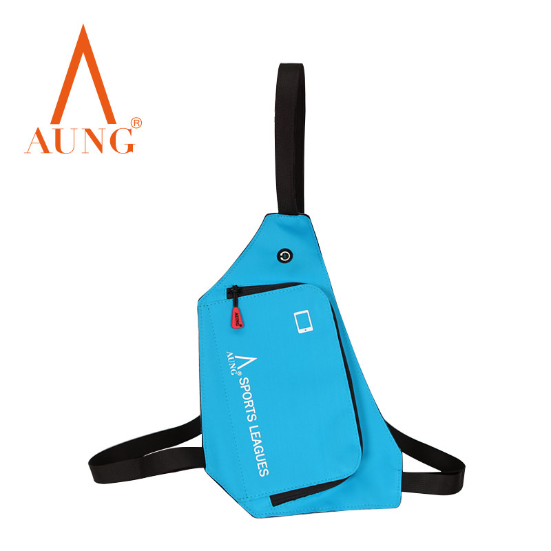 AUNG Aung Ham Chest Bag Running Mountaineering Inclined Shoulder Bag 7 2 inch large screen phone Chest Bag Marathon Sports Chest Bag