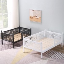 Removable dog bed midsize large dog dig dig gold taddy iron bed solid wood warm pet mat in winter