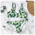 2018 mới bùng nổ hoa tươi in bikini gợi cảm thời trang đi biển mùa xuân ao tắm Bikinis
