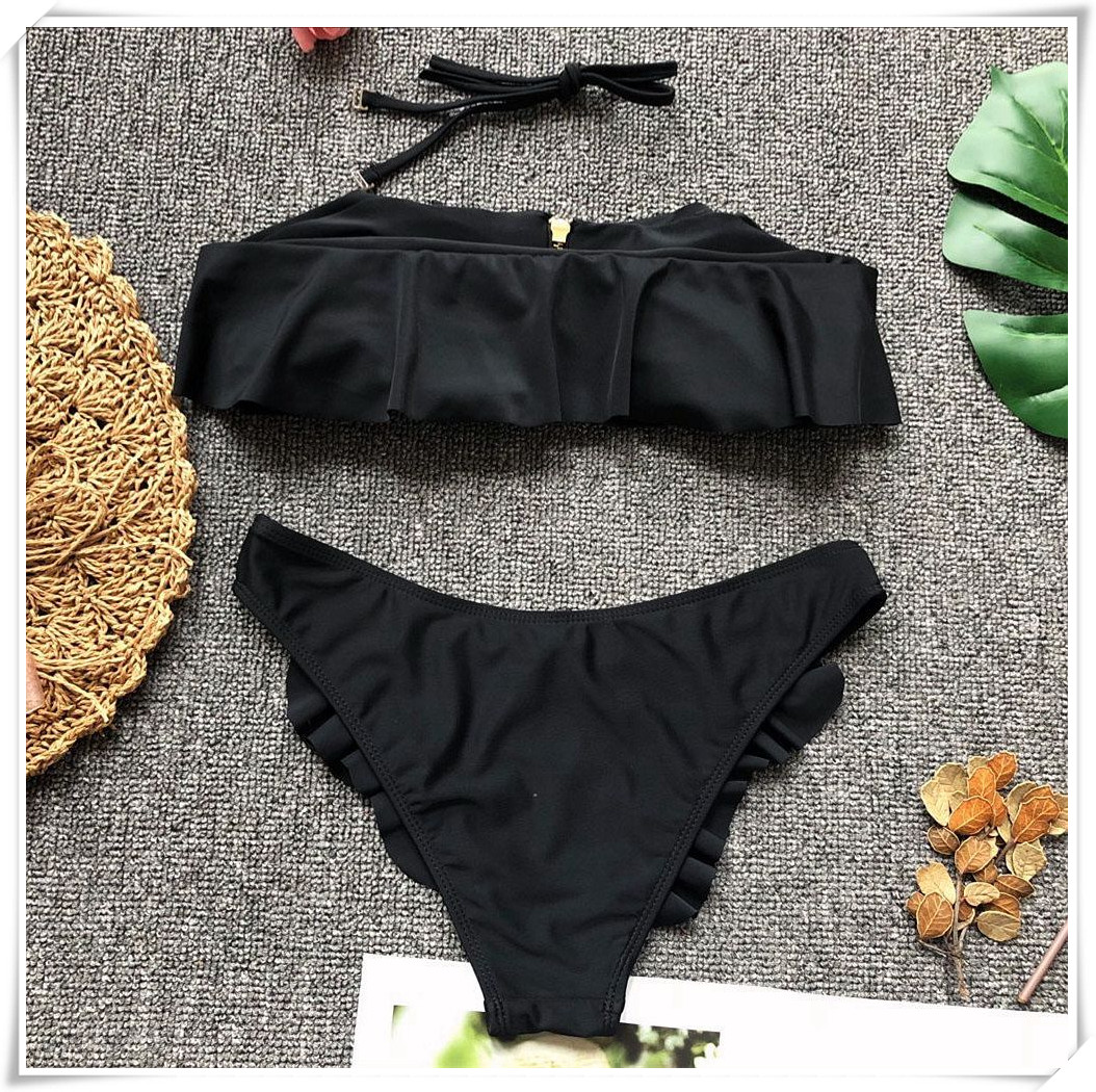 2018 speed bán đồ bơi nổ rắn ống màu top khóa kéo gợi cảm cho nữ hoa sen mặc bikini bikini áo tắm đẹp 2020