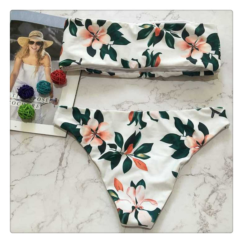 2018 mới AliExpress in bikini nữ gợi cảm chia áo tắm châu Âu và Hoa Kỳ bùng nổ người mẫu bikini bãi biển đồ bơi nữ