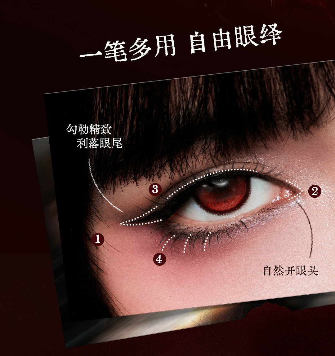 【中國直郵】 小奧汀 伊藤潤二狂熱聯名 富江立體浮影腮紅盤 狂花腮紅盤 01心動失溫 10g