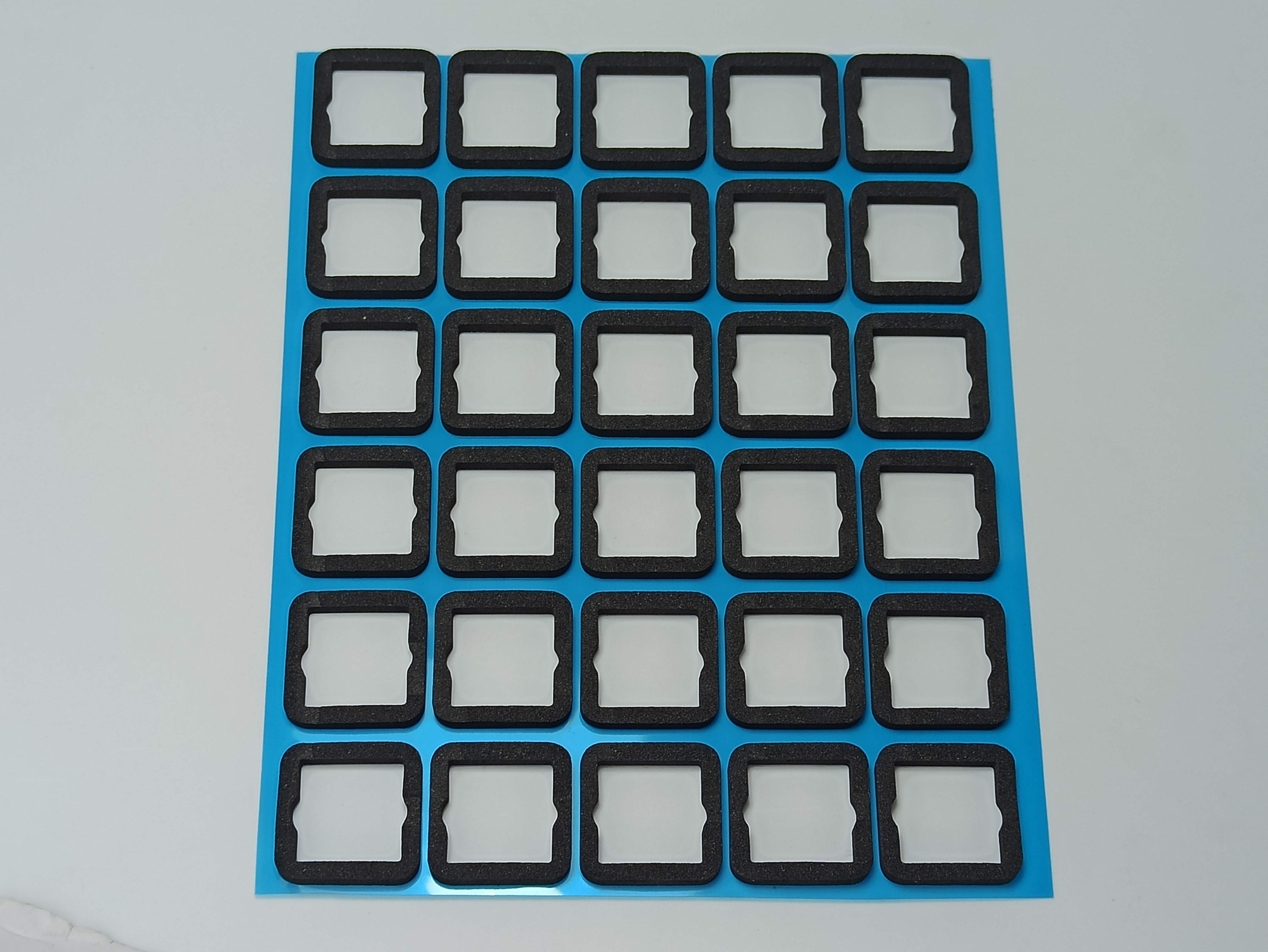 Mechanical keyboard sandwich cotton uniaxial foam material combined sandwich cotton positioning plate foot pad