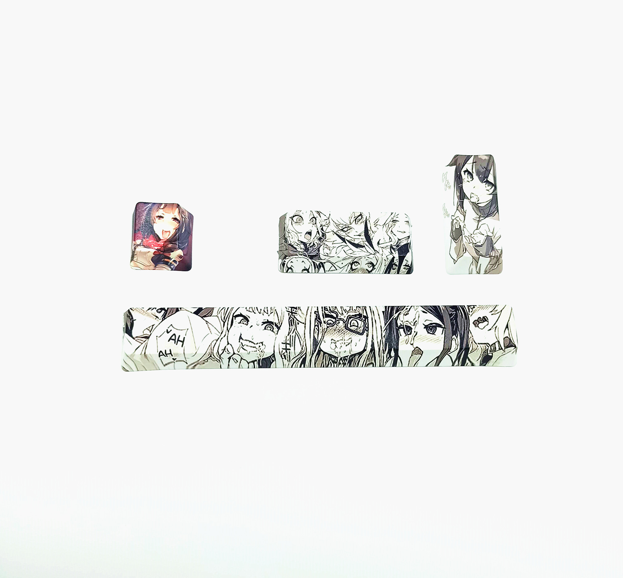 Two-dimensional PBT sublimation personality keycap space bar ESC key Enter key Mechanical keyboard Coral Sea OEM