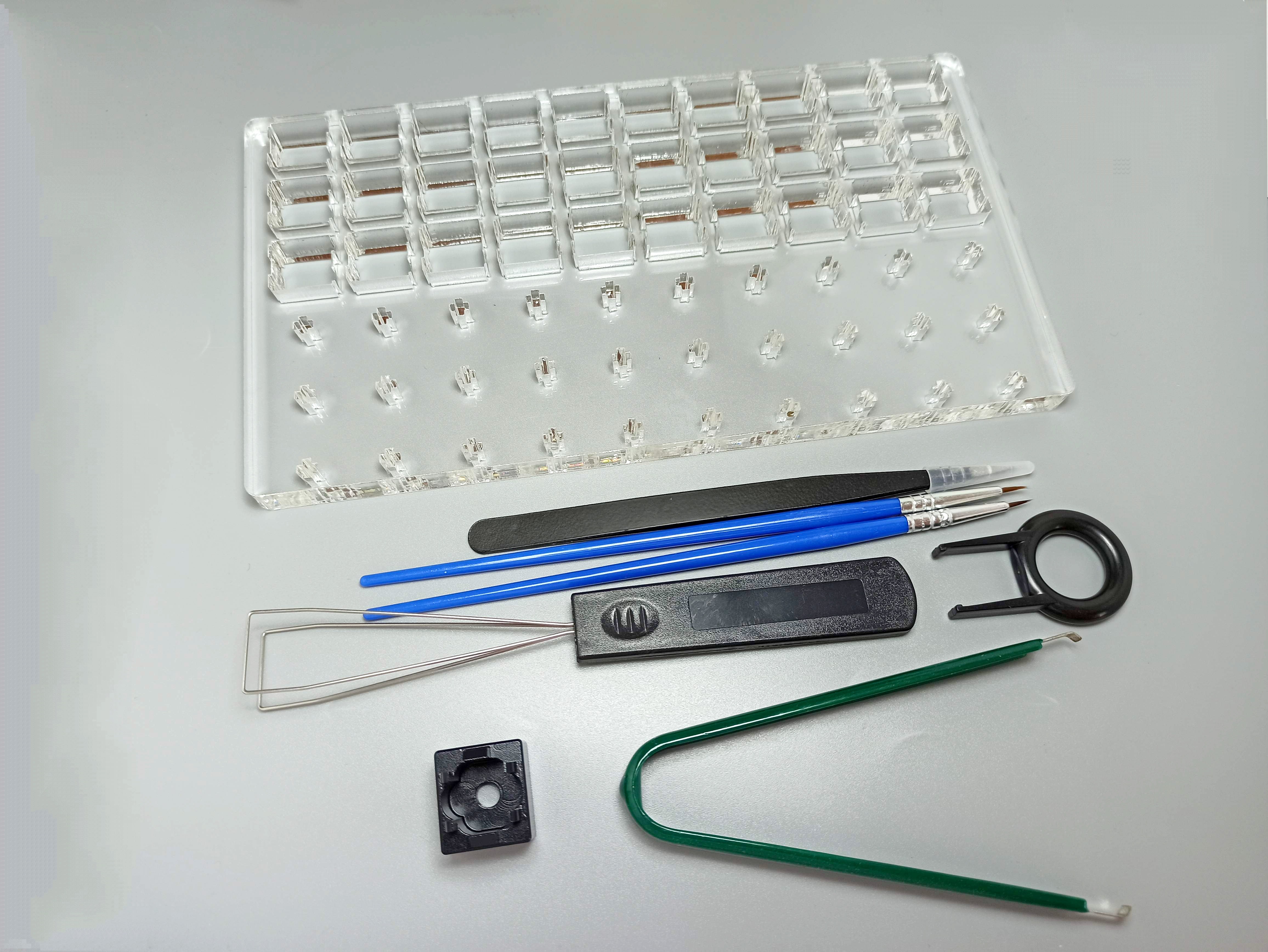 Mechanical keyboard lubricating shaft board 30 hole lubrication axis tool set