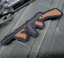 German TacOpsGear Thomson submachine gun morale chapter outdoor tactical backpack armband Velcro