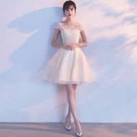 Цвета шампанского, короткий рукав