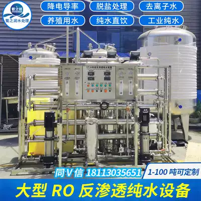 1 ton double-stage reverse osmosis pure water equipment Pharmaceutical factory 304 stainless steel ultra-pure water deionized water treatment machine