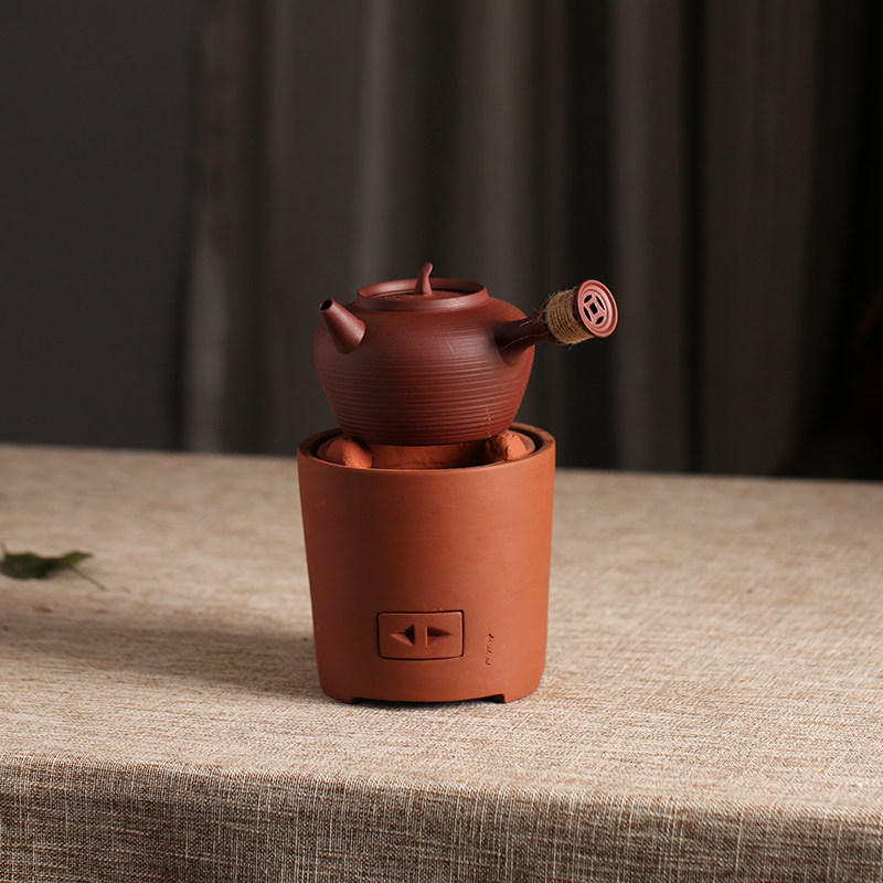 Wind stove charcoal stove Kung Fu Kung Fu tea stove Carbon baking stove Home Chaoshan red mud cooking tea carbon baking stove Deputy list stove coarse pottery ceramic stove