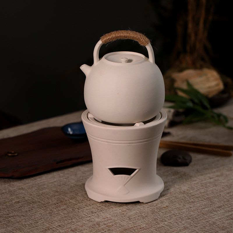 Household ceramic kettle carbon oven tea maker lift beam teapot open fire black crystal furnace pottery pot large large capacity single pot