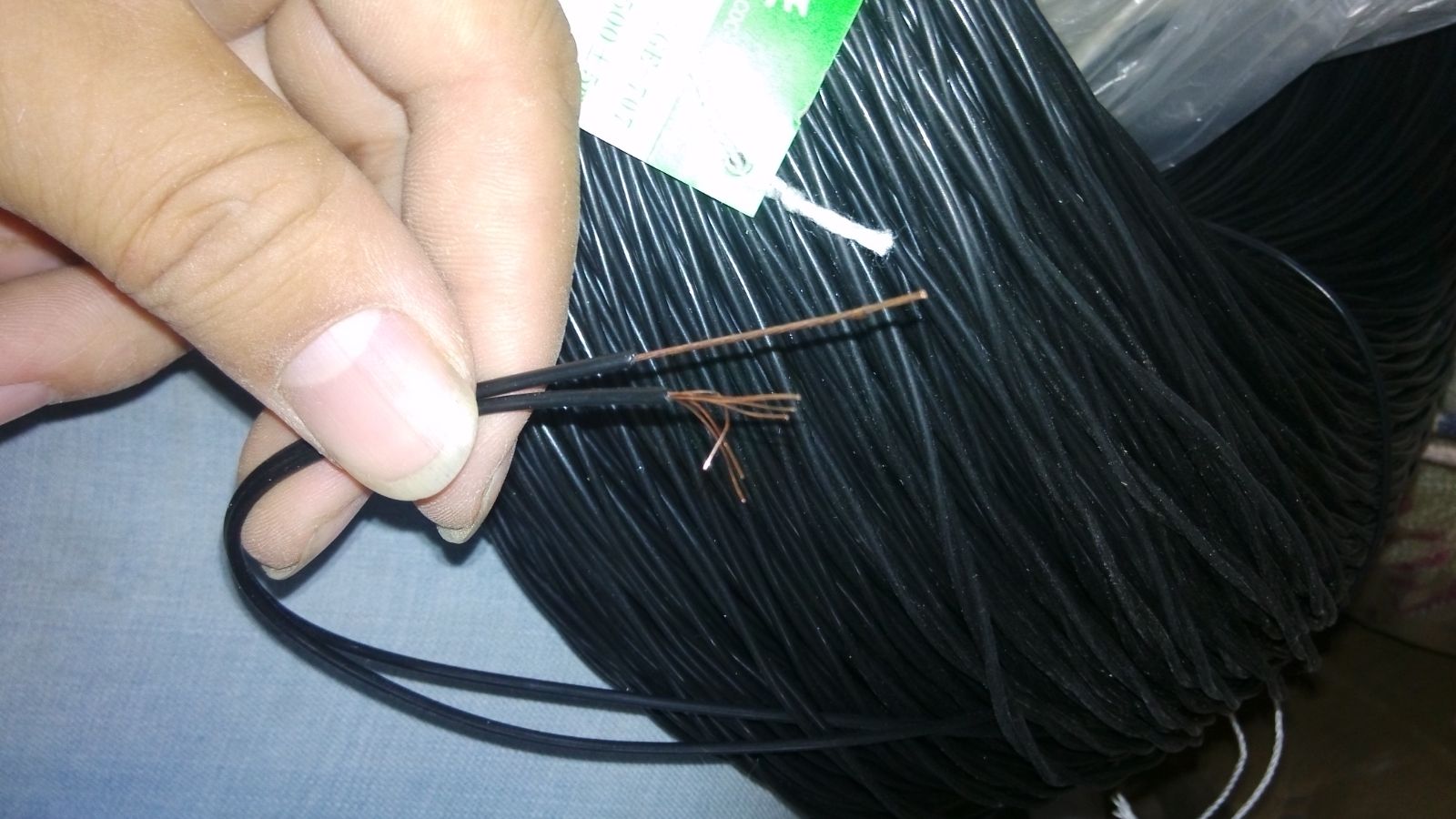 PVC TGE-707-3 Copper clad steel covered telephone line monitoring twisted pair