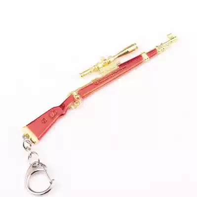 Jedi alloy model eating chicken gun keychain 98K Pan three-level head AWM creative gift pendant