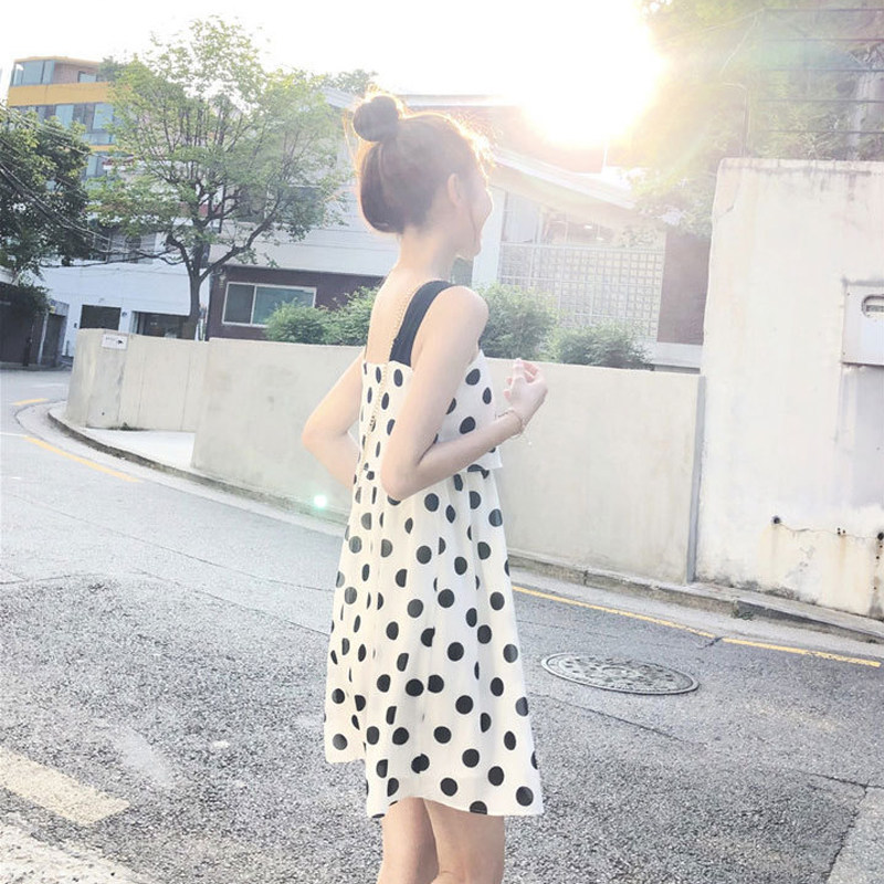 Maldives beach dress Bali Sanya seaside holiday conspicuine slim harness short dress sweet and poddy Podot dress fairy