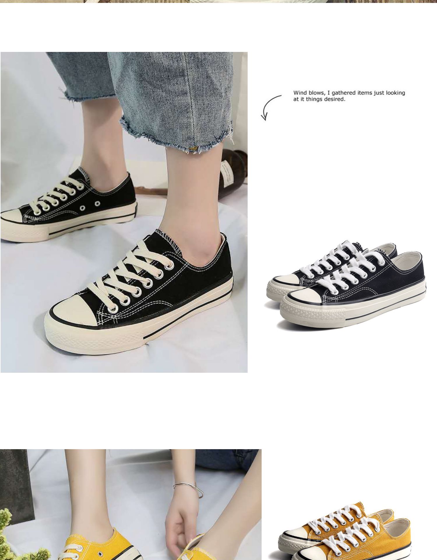 Giày vải đế thấp giúp đôi giày retro cổ điển retro 2019 phiên bản Hàn Quốc mới của giày thủy triều hoang dã - Plimsolls giày sneaker năm 2021