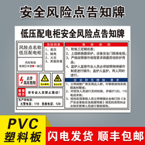 Low Pressure Distribution Cabinet Safety Risk Point Informed Sign Danger Source Distribution Room Workshop Air Pressure Injection-injection forklift Punch Milling Drilling Machine Machinery Harm Warehouse Traffic Post Warning Signs Limited Space Mark