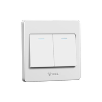 Bull double open double control switch single open one open three open four open single joint double control panel hotel light switch