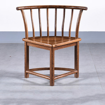 Chicken winged Wood triangle chair Chinese living room mahogany furniture solid wood armrest back chair log book chair leisure chair tea chair