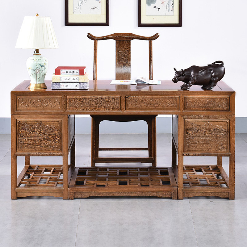 Chicken Wings Wood Painting Case Red Wood Furniture Chinese Calligraphy Table Imitation Ancient Calligraphy And Painting Desk Desk Desk Solid Wood Chinese Desk
