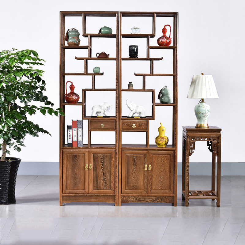 Chicken Wings Wood Bou Ancient Frame Red Wood Furniture type Doloft solid wood Chinese style rack imitation antique antique shelf Dobpagog