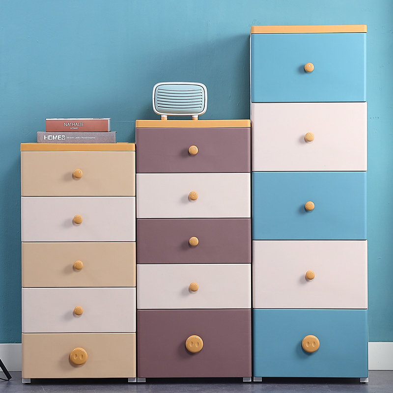Plastic drawer type storage cabinet multi-layer household toy clothes locker baby baby children's wardrobe chest of drawers