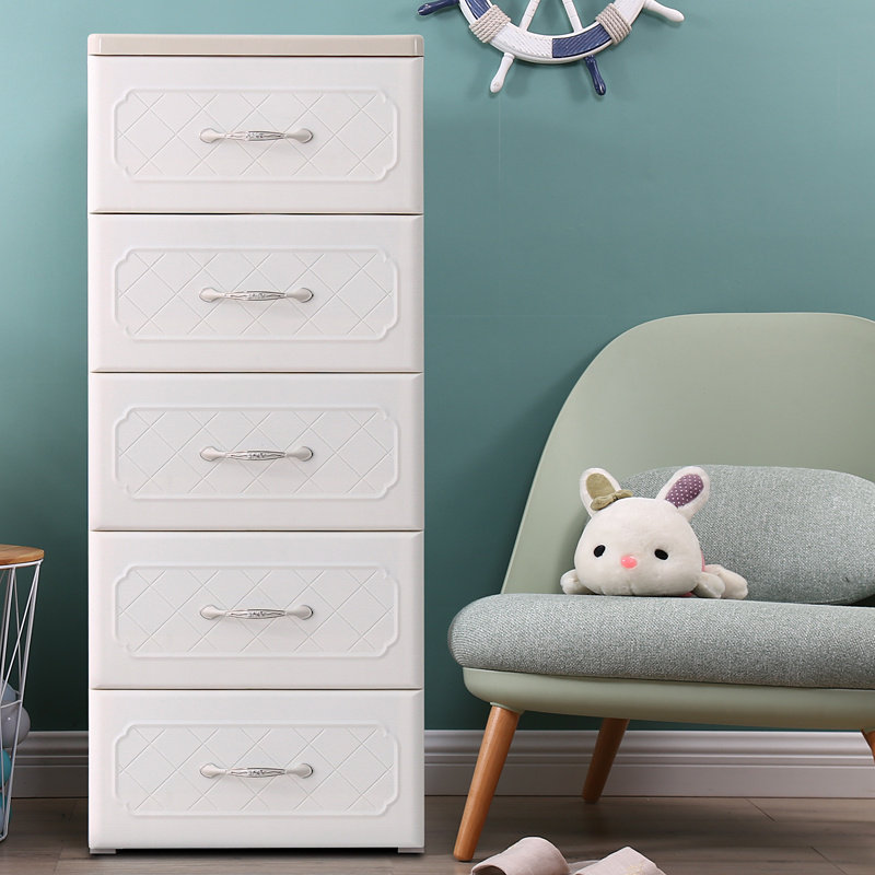 45cm face width plastic drawer type storage cabinet sundries locker toy savings box baby baby chest of drawers