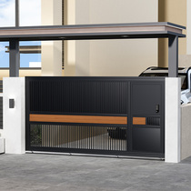 Aluminum alloy villa door outdoor electric sliding courtyard door community yard door rural self-built house sliding door