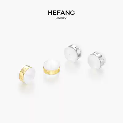 HEFANG Jewelry he Fang Jewelry 925 sterling silver silicone non-slip ear bundle ear plug ear needle cap accessories