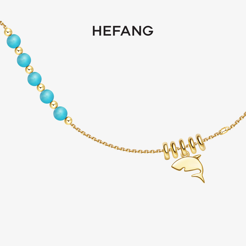 HEFANG pearl jewelry Great White shark anklet 925 sterling silver women's niche design sensual foot ring accessories