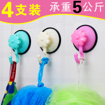 Powerful vacuum suction cup adhesive hook Bathroom Kitchen Wall no trace towel adhesive hook super strong suction shelf 4 sets