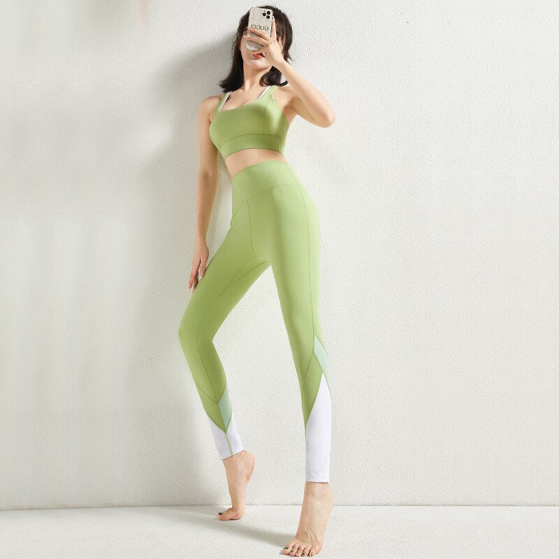 Yoga Suit Women Sports Suit Running Underwear Shockproof Poly Vest Bra Summer Fashion Professional Fitness Clothing