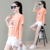 2020 mới mùa hè trắng váy lớn quần áo sân ngắn tay t-shirt của phụ nữ lỏng lẻo vừa vặn áo khoác ngắn trong triều hitbottom 